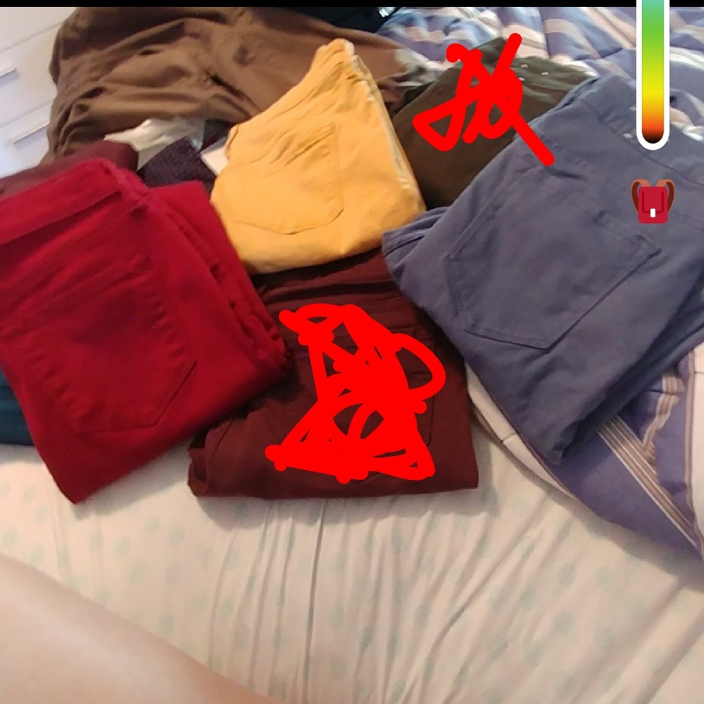 Old navy rockstar pop color jeans